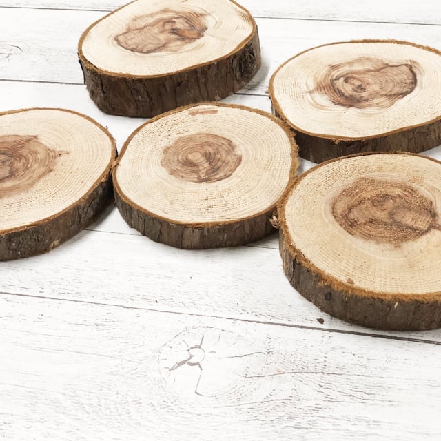 【新品未使用】屋久杉　天然木　おぼん　トレー　コースター　5個　希少 新品未使用】屋久杉 天然木 おぼん トレー 1個 コースター 5個 セット