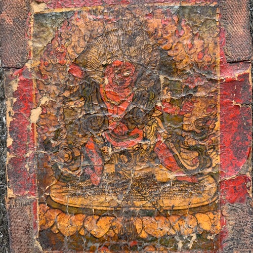 チベット 仏画護符ツァカリ マハーカーラ