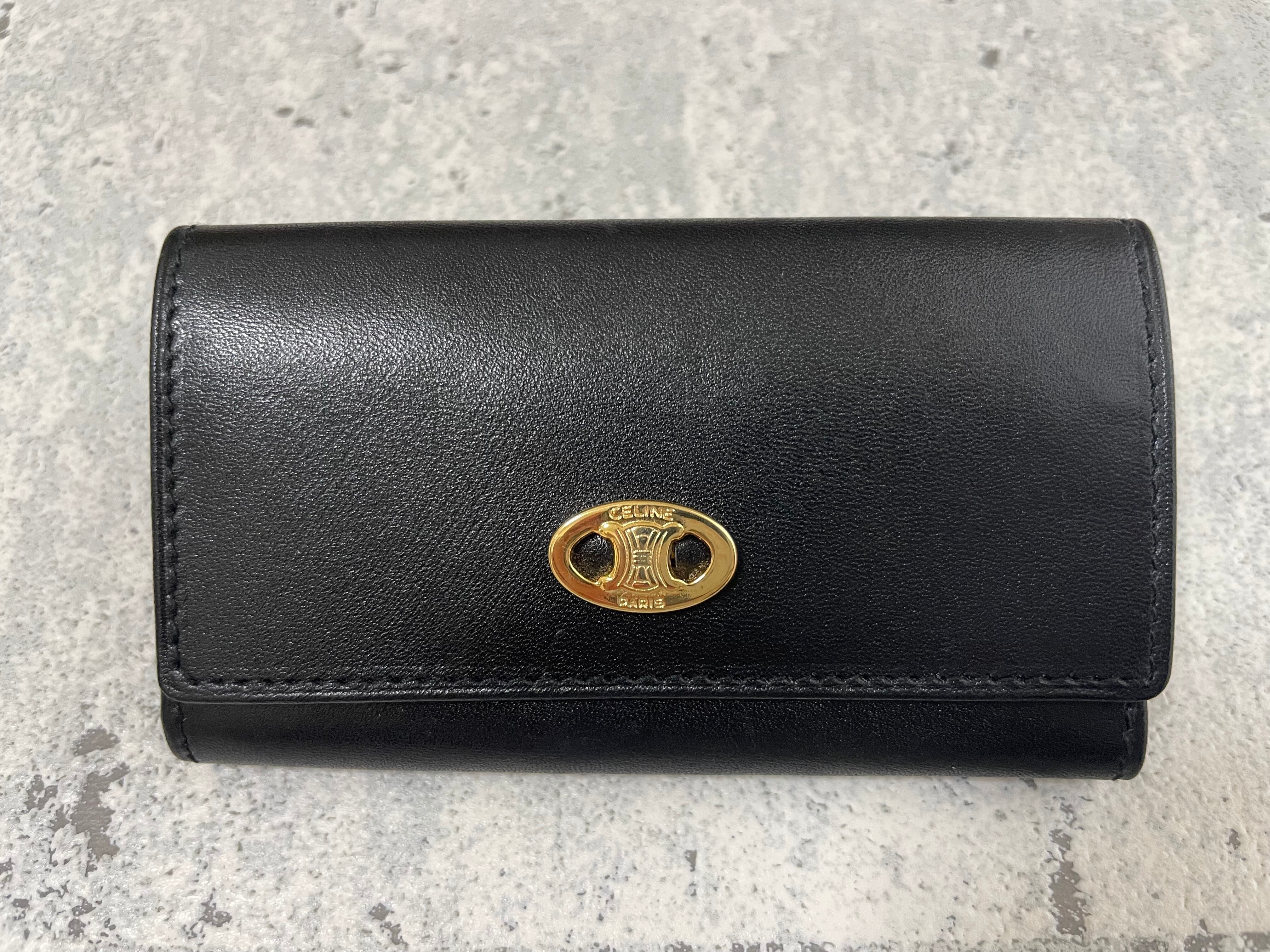 CELINE キーケース CELINE(セリーヌ) / キーケース/レザー/BLK/メンズ