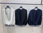BORDERS at BALCOMY CAPE BLOUSE 3色展開　ボーダーズアットバルコニー　ケープブラウス