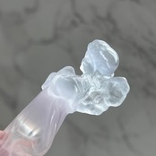 天使モチーフ*ラベンダーピンクフローライト*エンジェル*天然石*天然石インテリア*置き物