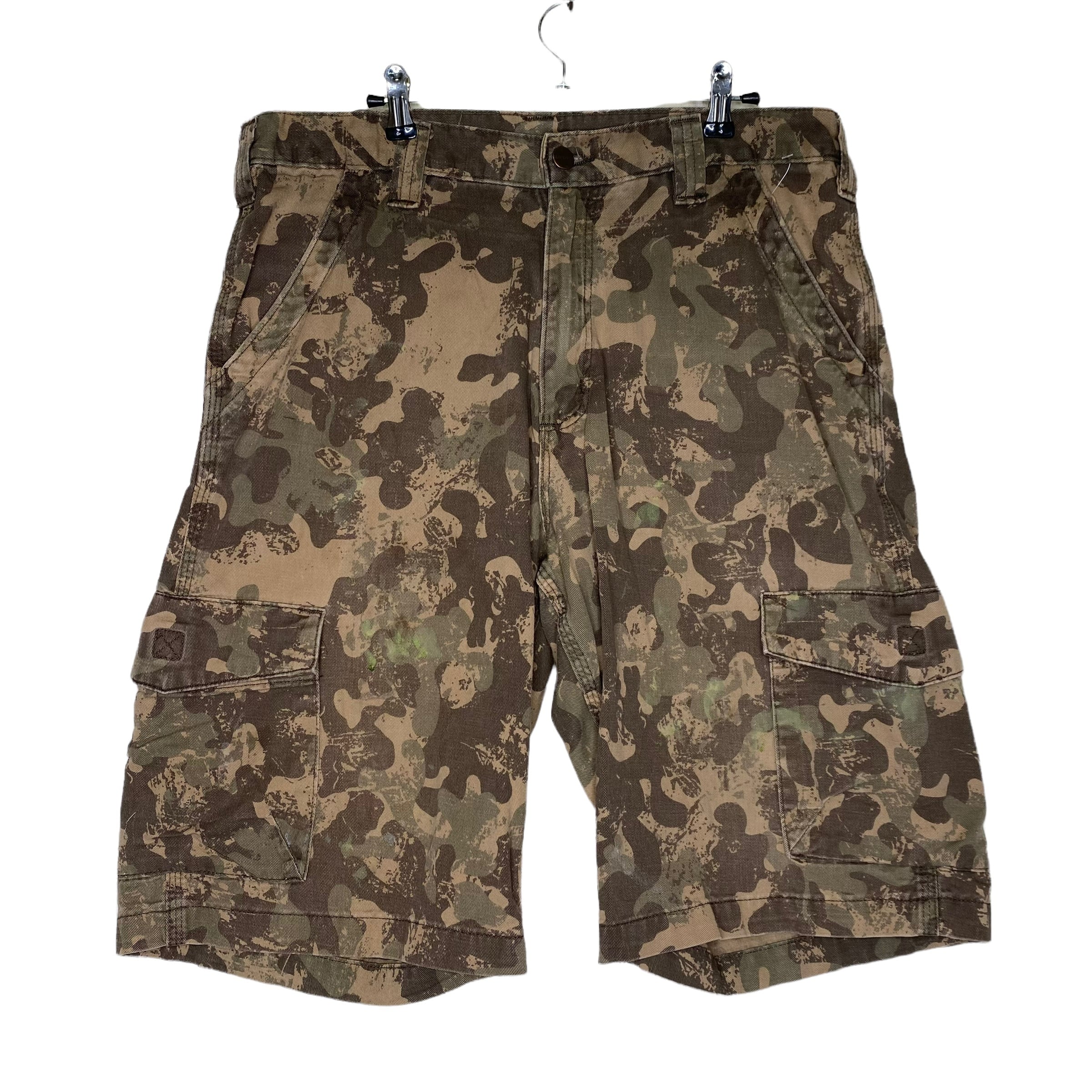 W33】Carhartt カーゴショーツ ハーフパンツ 迷彩柄 カモフラージュ 
