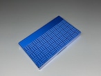 アルミニウム製名刺カードケース　算崩柄　藍色