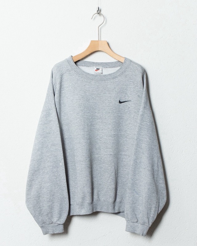 "NIKE" logo embroidery sweat / Made In USA