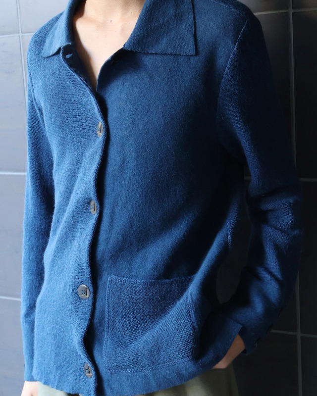 2 pocket shirt knit cardigan