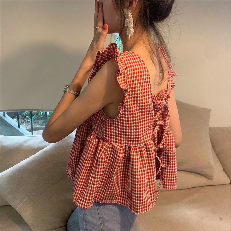 バックトップス シャツ サマー 大人ガーリー スウィート キュート カジュアル 夏物 萌量不足59415394864