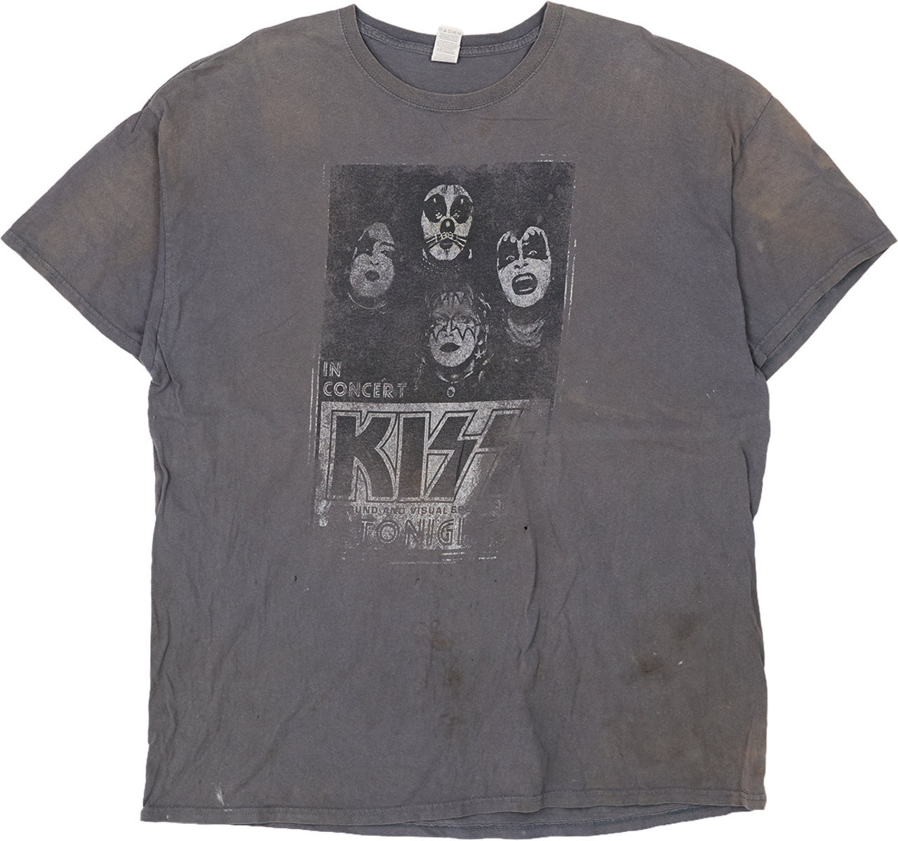 古着 KISS IN CONCERT FOTL FACE PRINT 2XL T / キッス インコンサート FOTL フェイスプリント 2XL Tシャツ