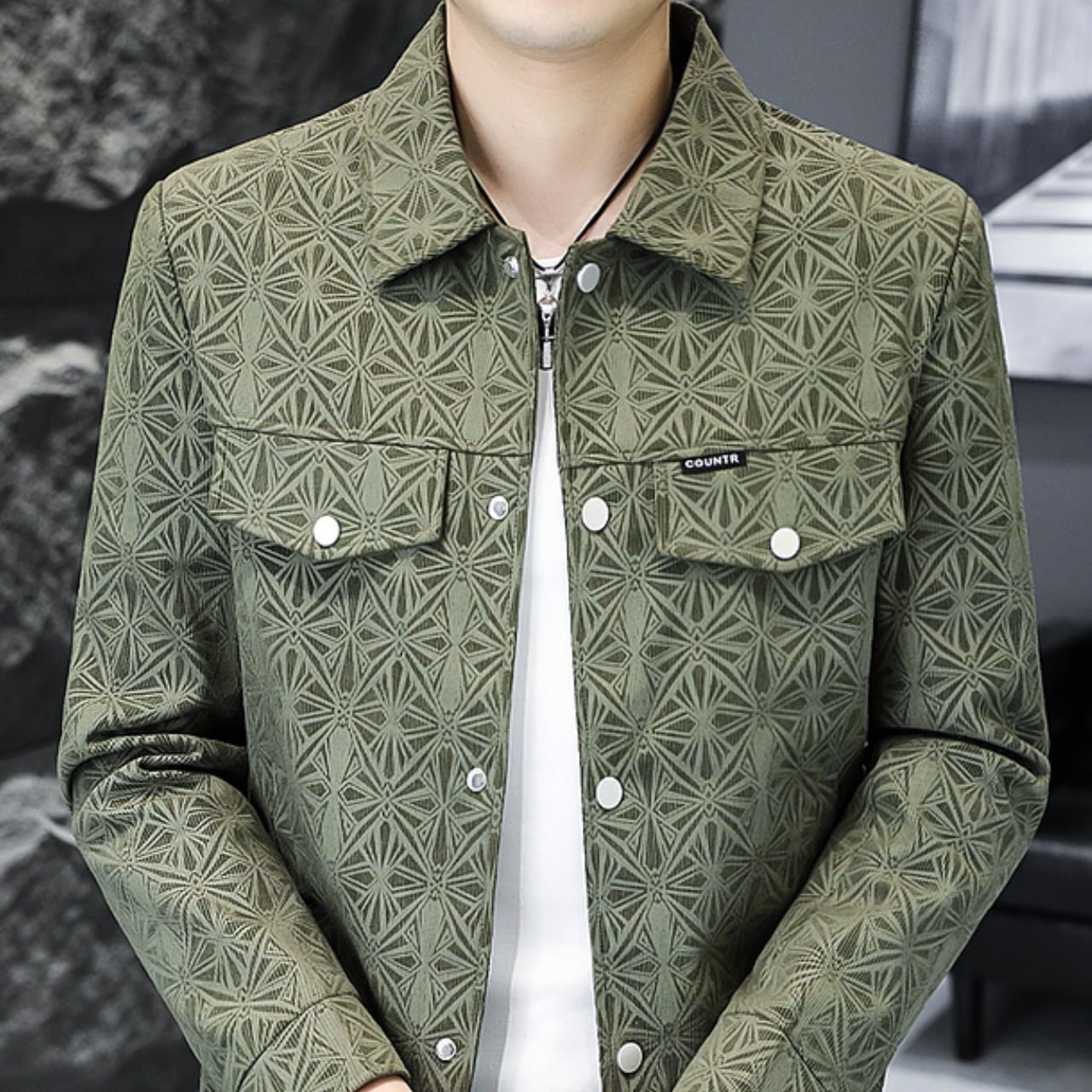 Austria Amann 装飾ボタン デザインジャケット DM1003 メンズ  