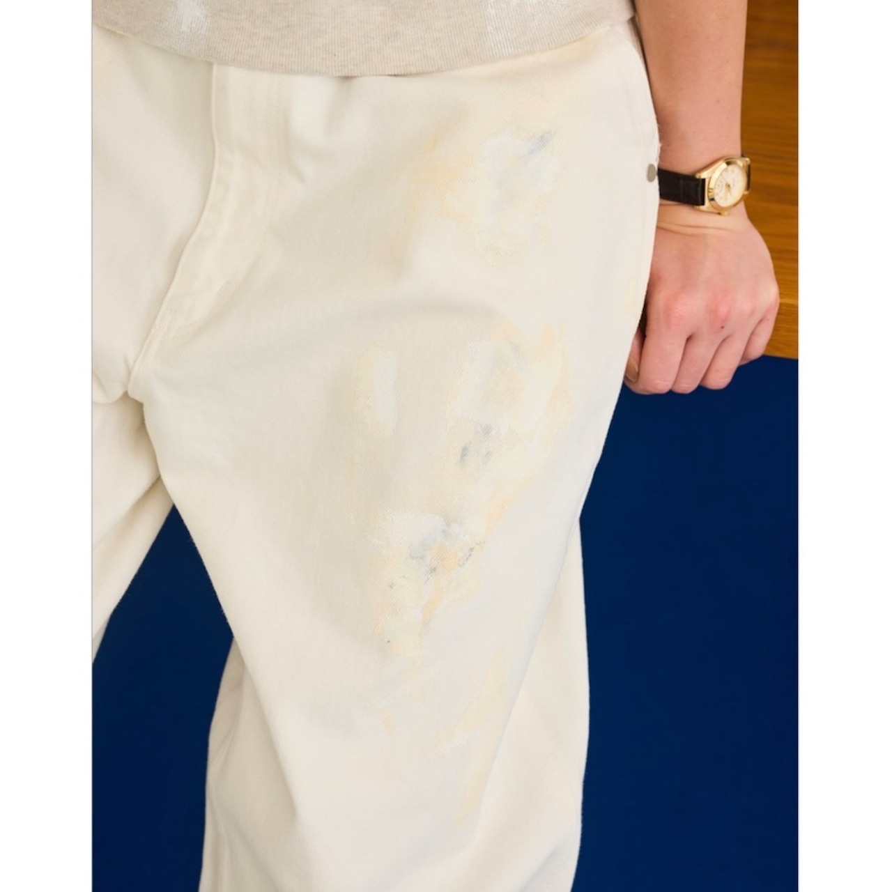 Oblada  PAINT SKATER JEANS