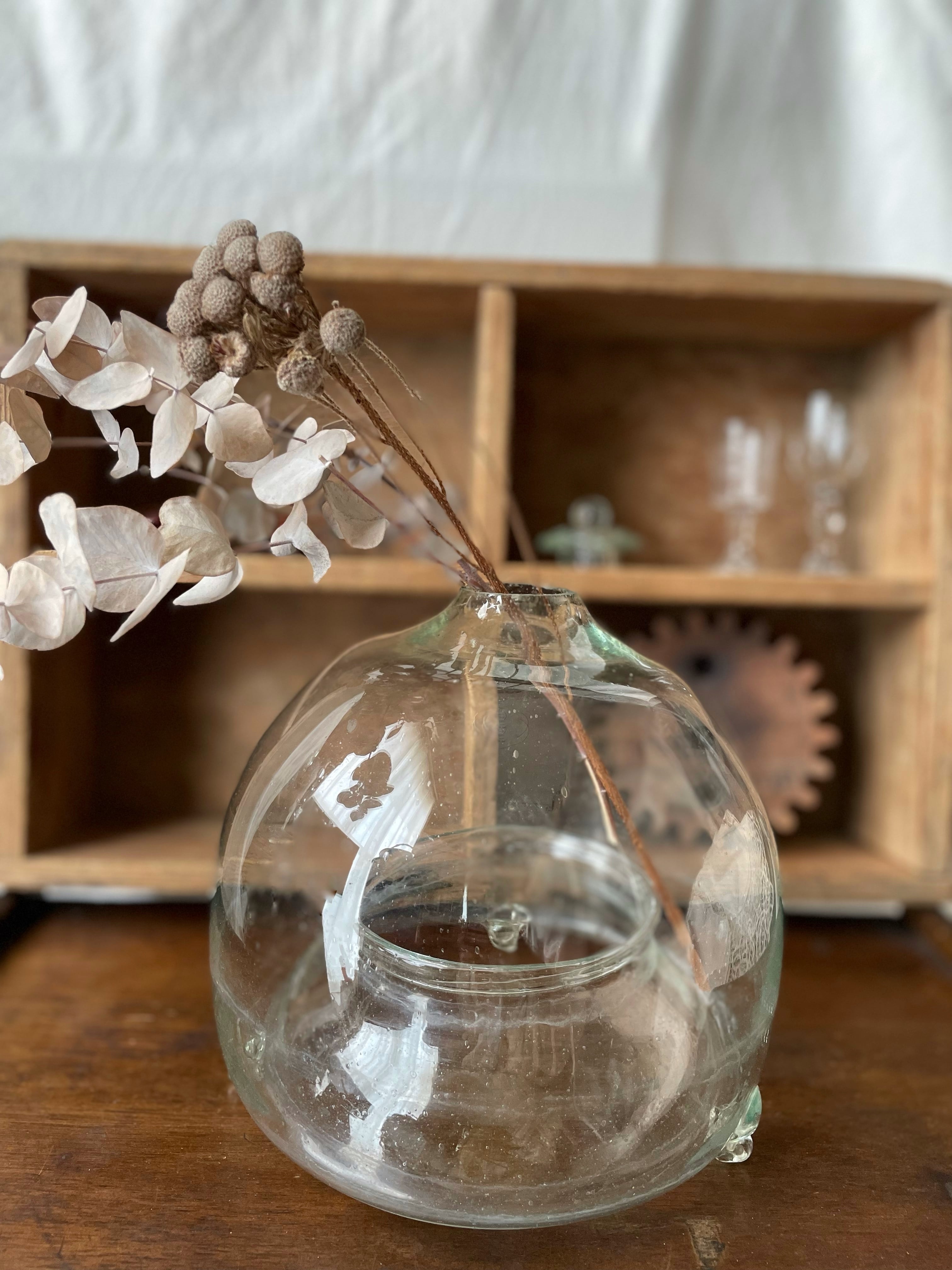 ゆらゆら大正ガラスのハエとり瓶 【古道具】 | VINTAGE BEACH LIFE