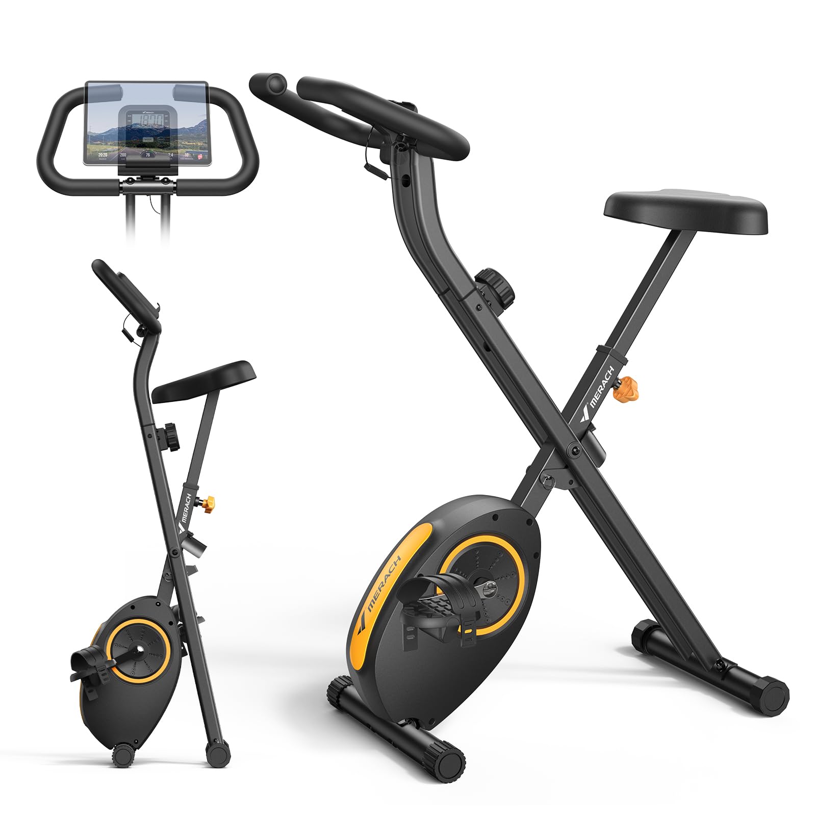 フィットネスバイク 折りたたみ エクササイズバイク 16段階負荷調節