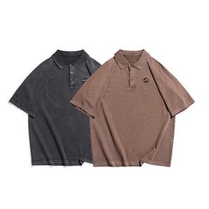 Oversized Regular Collar Polo Shirt ‐2col‐ A0547