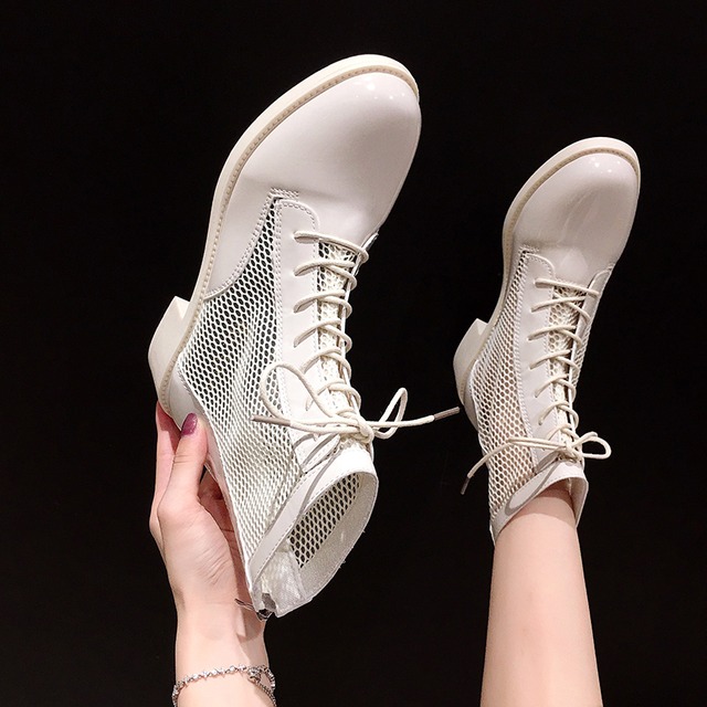 ブーツ薄手サマーレッド 靴 シューズ 夏物 フェイクシューズ40271482941