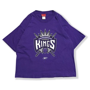 Sacramento Kings Old Logo Printed T-shirt. Reebok