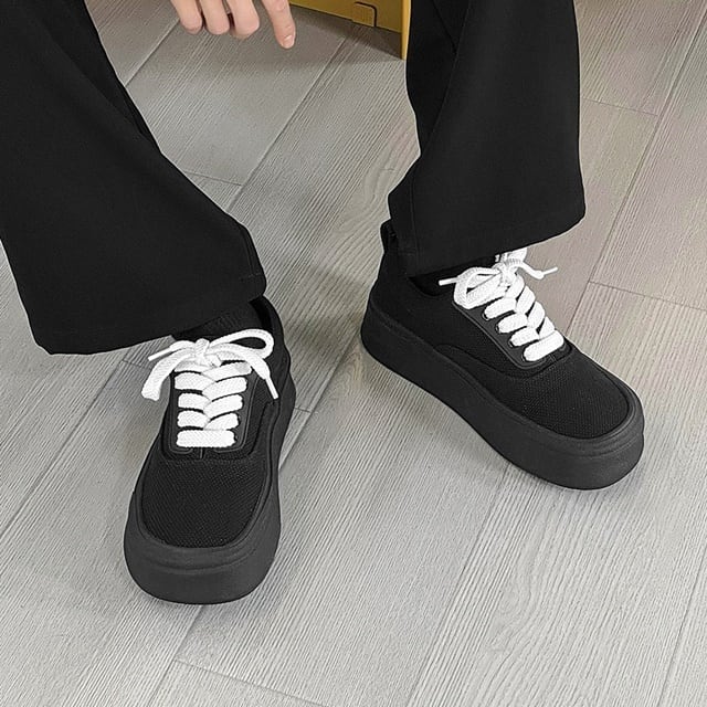スニーカー ローファー スエード 韓国 メンズ ゴツ底 厚底 靴 5589b7fbfed2c01414250c97bb455c