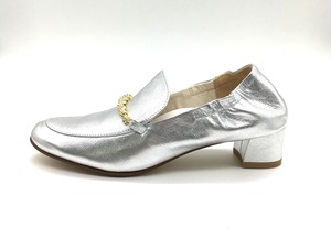 Spiral-bit loafers / Silver（500SV）