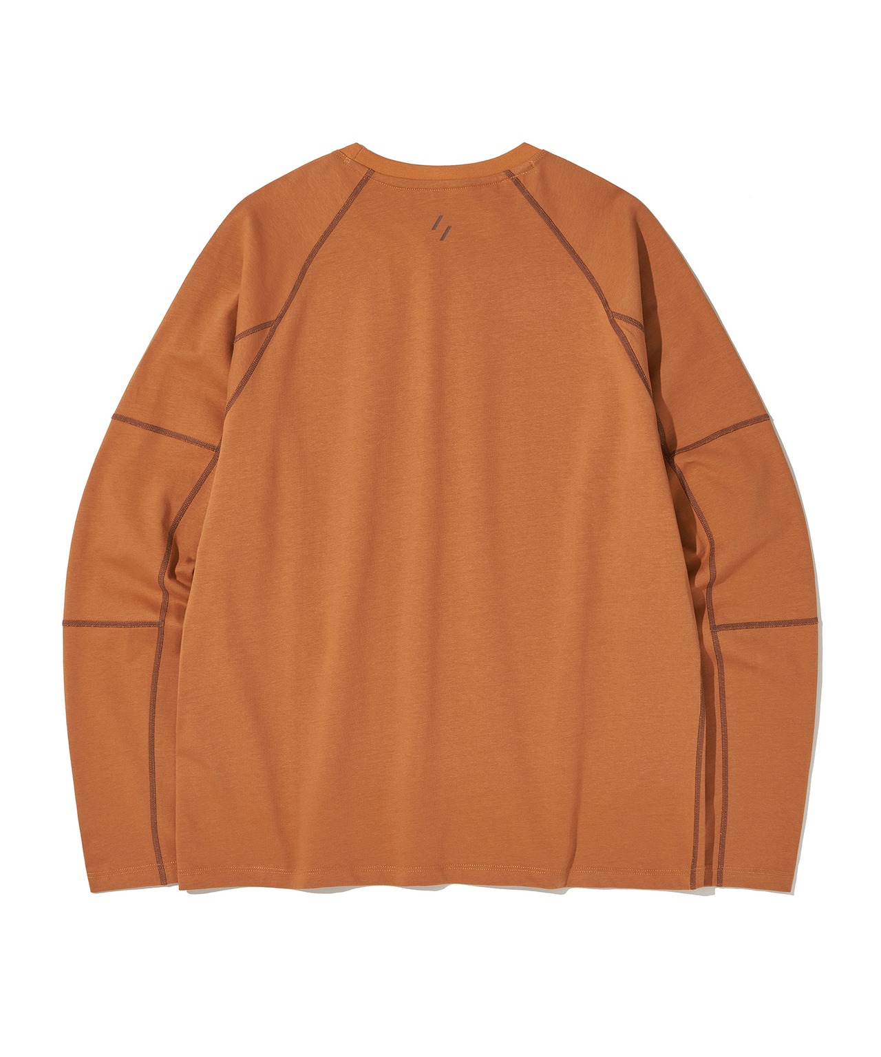 CONTRAST WONDER LONG SLEEVE T-SHIRT_ORANGE