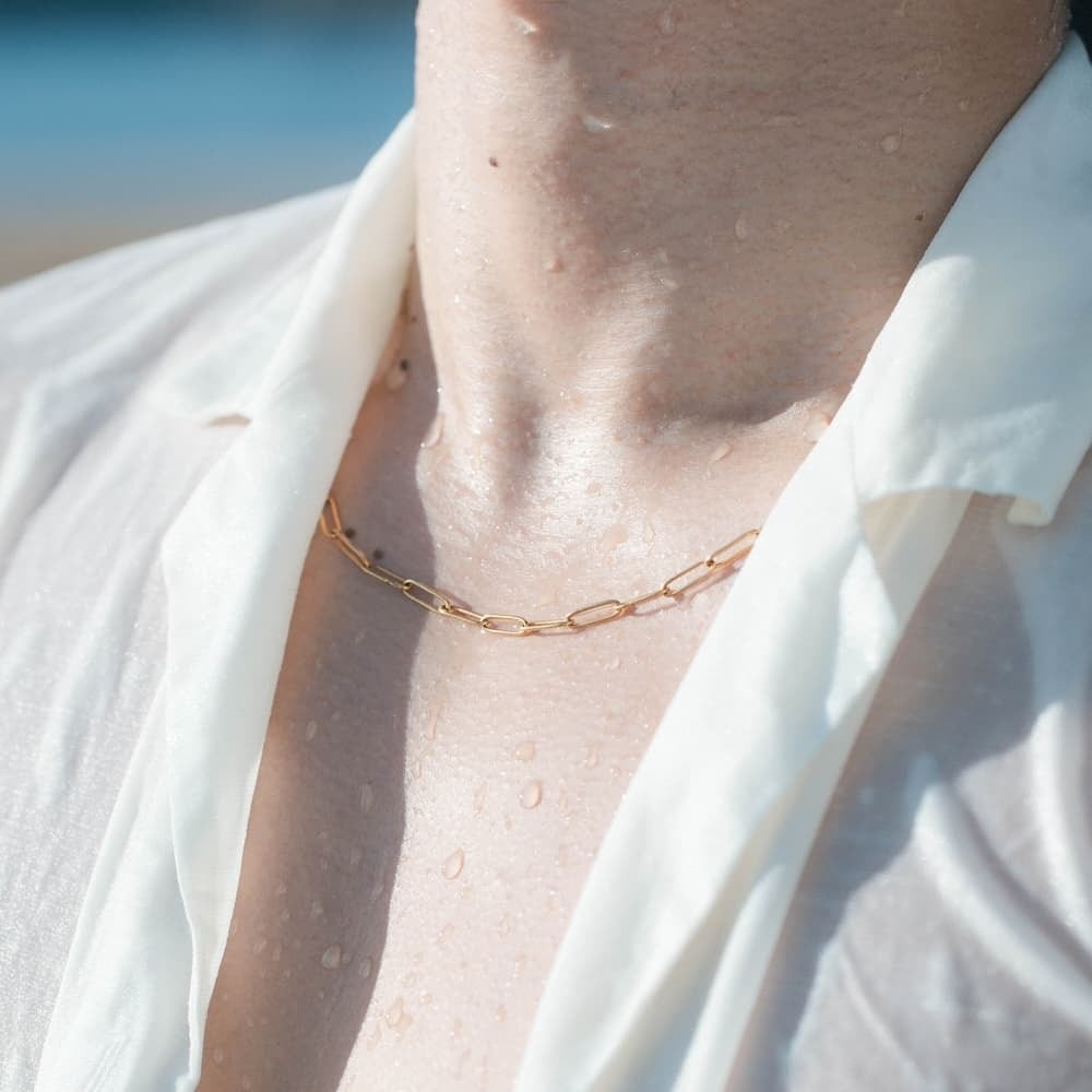 long parts necklace (gold) #n80 | garcia