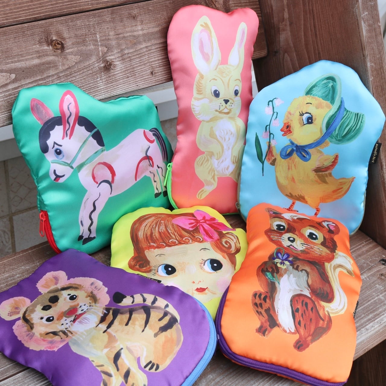 Nathalie Lete サテンポーチ | Zakka so-la