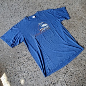 "Yellowstone Park" アメリカ製 プリントTシャツ used [306076]