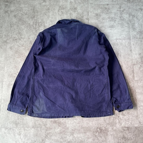 60-70s フランス軍 刺繍タグ コットンツイル フレンチワークジャケット 詳細写真12