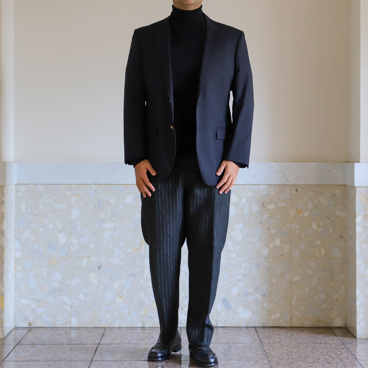 極美品 ブルックスブラザーズ セットアップ MILANO カノニコ生地 スーツ ウール シャドーストライプ シングル2釦スーツ Slim | Brooks