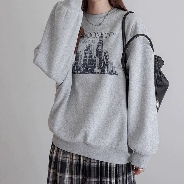 London Cityロゴ プルオーバースウェット　B0256