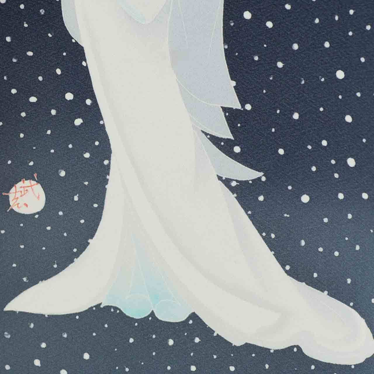 加賀友禅掛軸 彩四季 鷺娘（中・縦）山田武志 | 加賀友禅オンラインストア