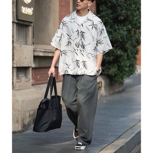 Pleated wide cropped chino pants 1425