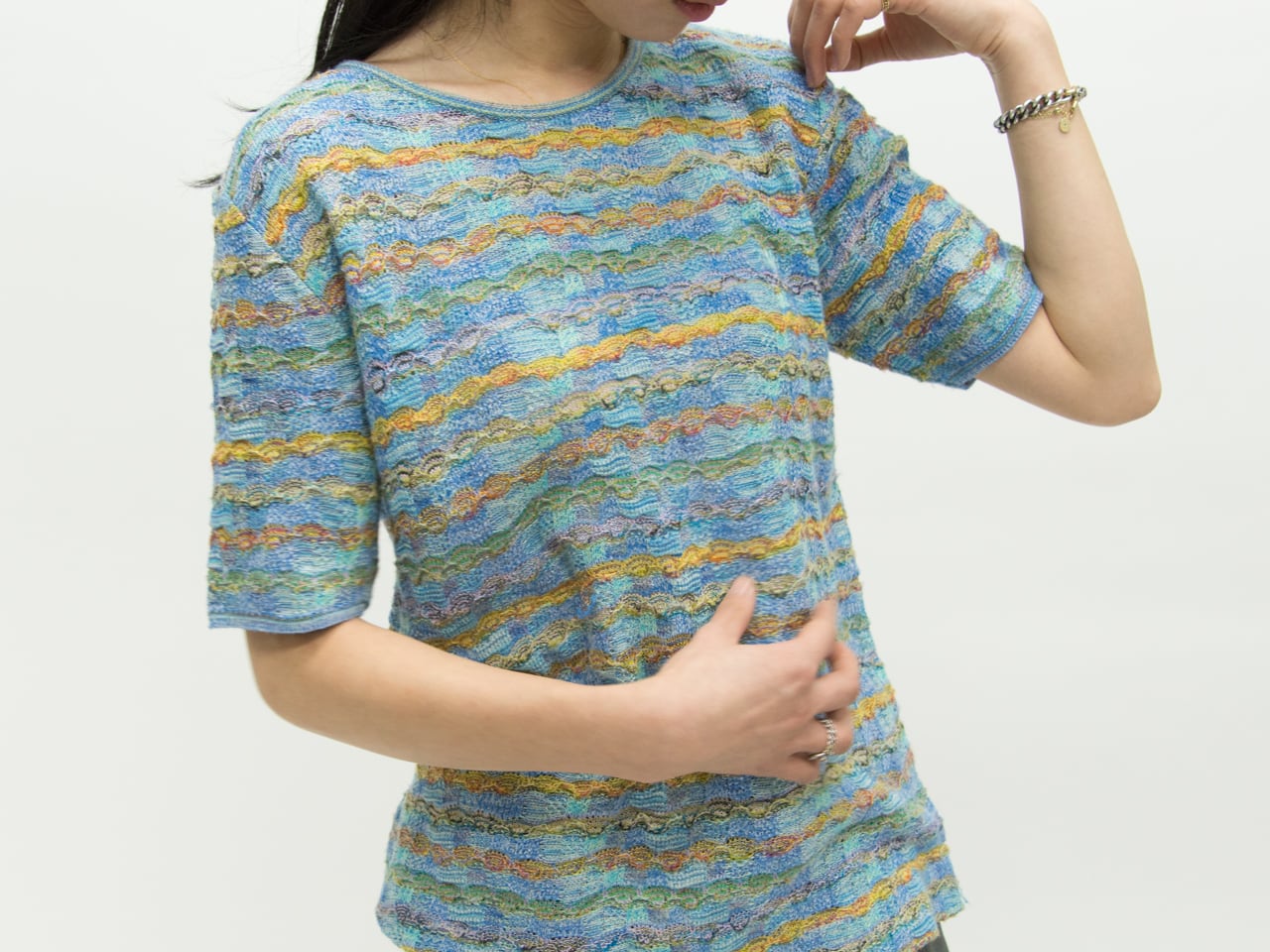 【Made in Italy】 mix color knit（イタリア製ミックスカラーニット）1b