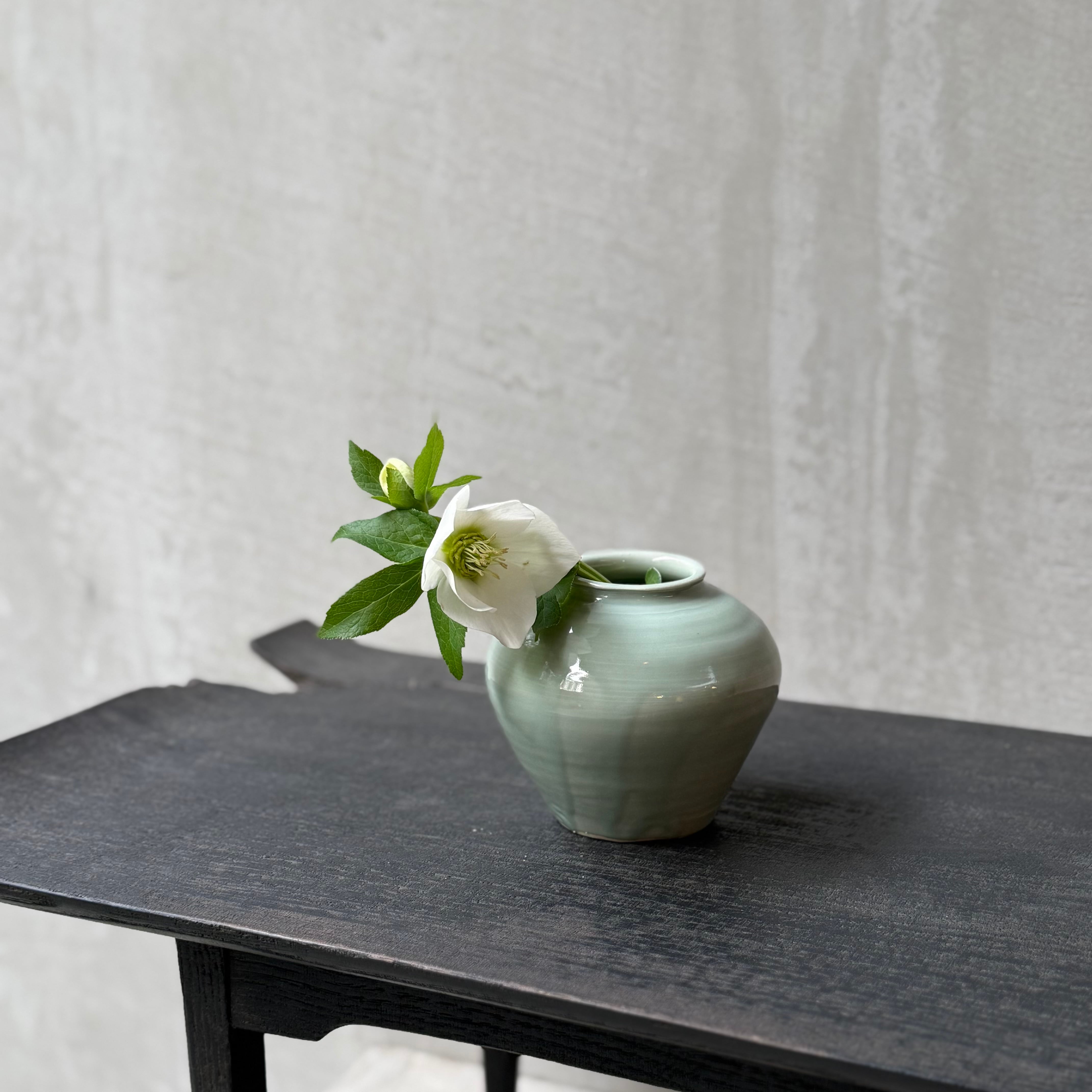 清水善行 青磁小坪壺 | gallery 一白