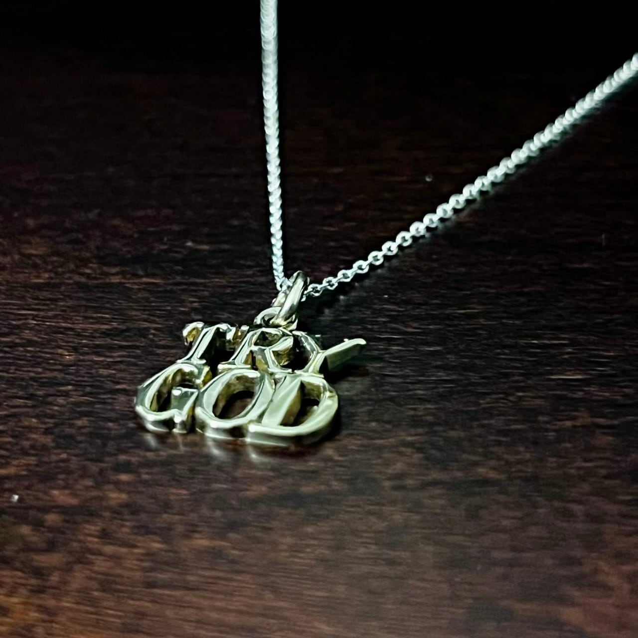 VINTAGE TIFFANY & CO. TRY GOD Charm Necklace Gold Vermeil