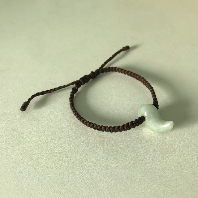 NU JOMON SERIES JADE BRACELET MAGATAMA 天然翡翠 勾玉ブレスレット ★ made in