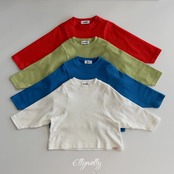エリーモリー / ELLY MOLLY / モンドピーチTシャツ / 韓国子供服 / キッズ / 26winter〖取寄〗*3~11号*