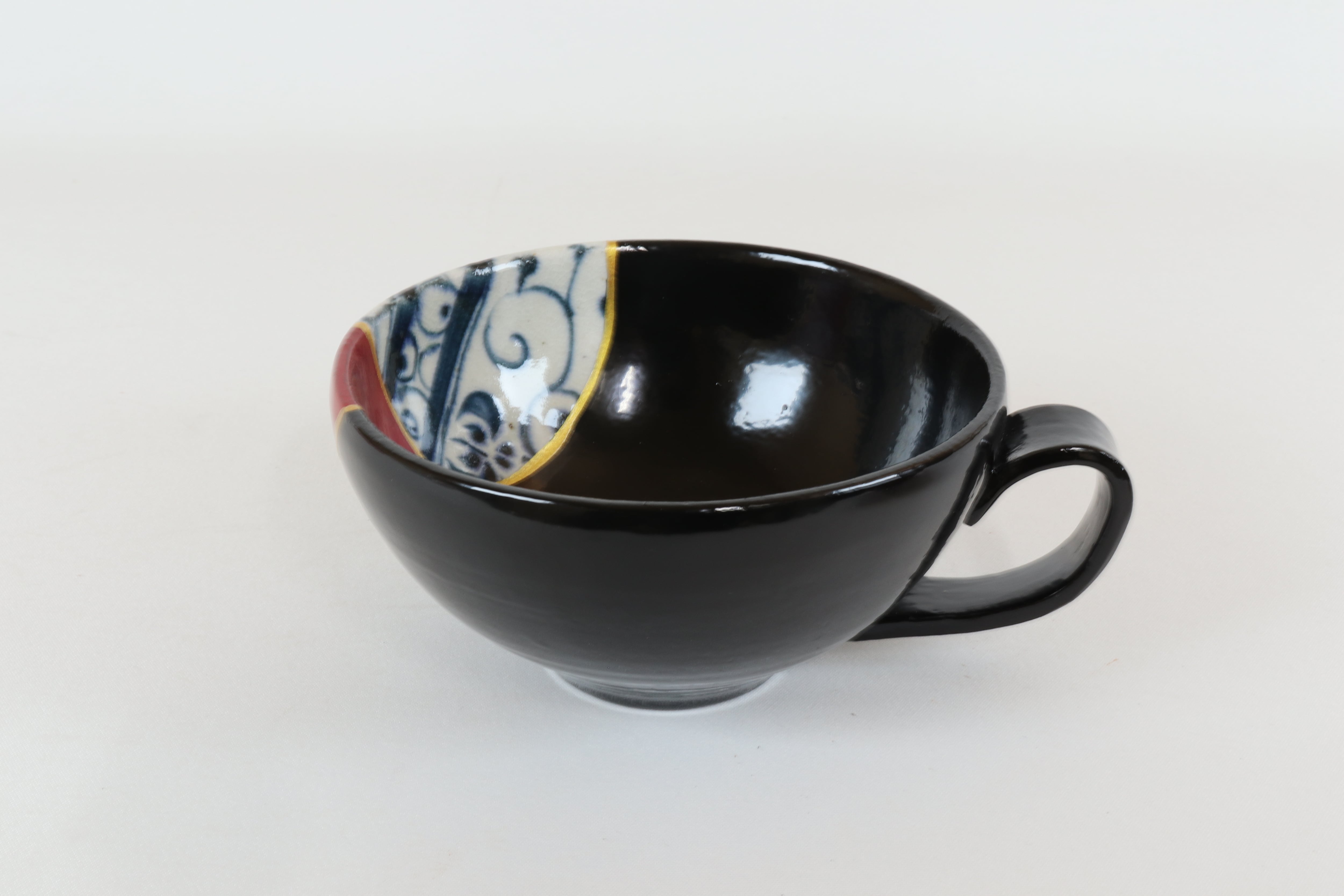 漆陶 片手スープカップ 呼び継ぎ【限定品】