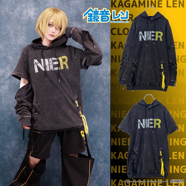 高品質3WAY BRAID VINTAGE PARKA【鏡音レン】缶バッジ3個付き