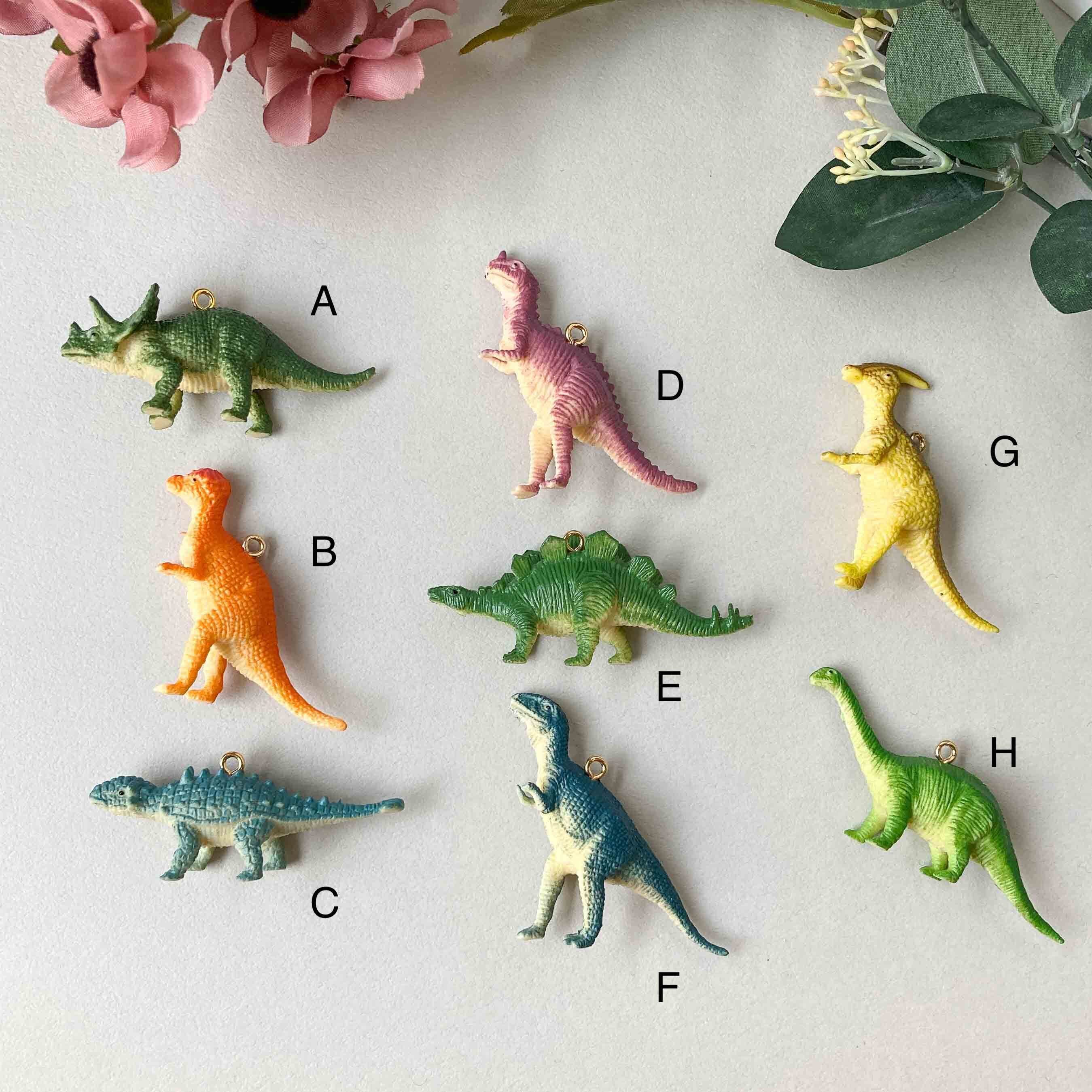 カラフル恐竜のチャーム | Dua-アクセサリーパーツショップ