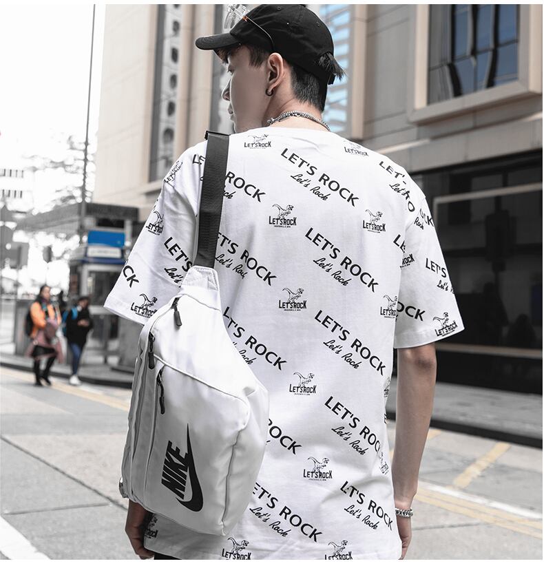 全2色 Tシャツ カットソー プリント カジュアル ストリート 