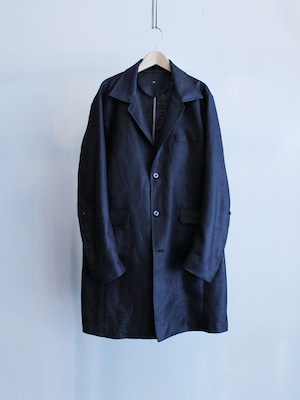 Garage.U.W  VINTAGE KERSEY ATELIER COAT DARK NAVY