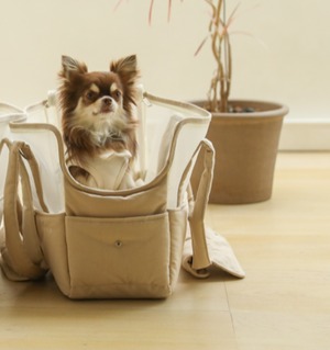 L/即納【ba＆ttang】mesh two in one shoulder bag (beige)