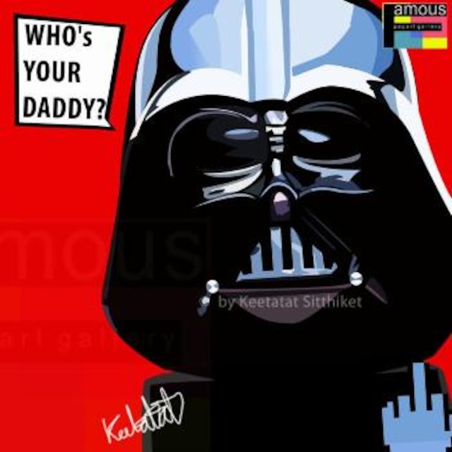 ダースベイダー（STARWARS）/ DARTH VADER : RED/DADDY / Lサイズ 52cm / PAPSW_0018