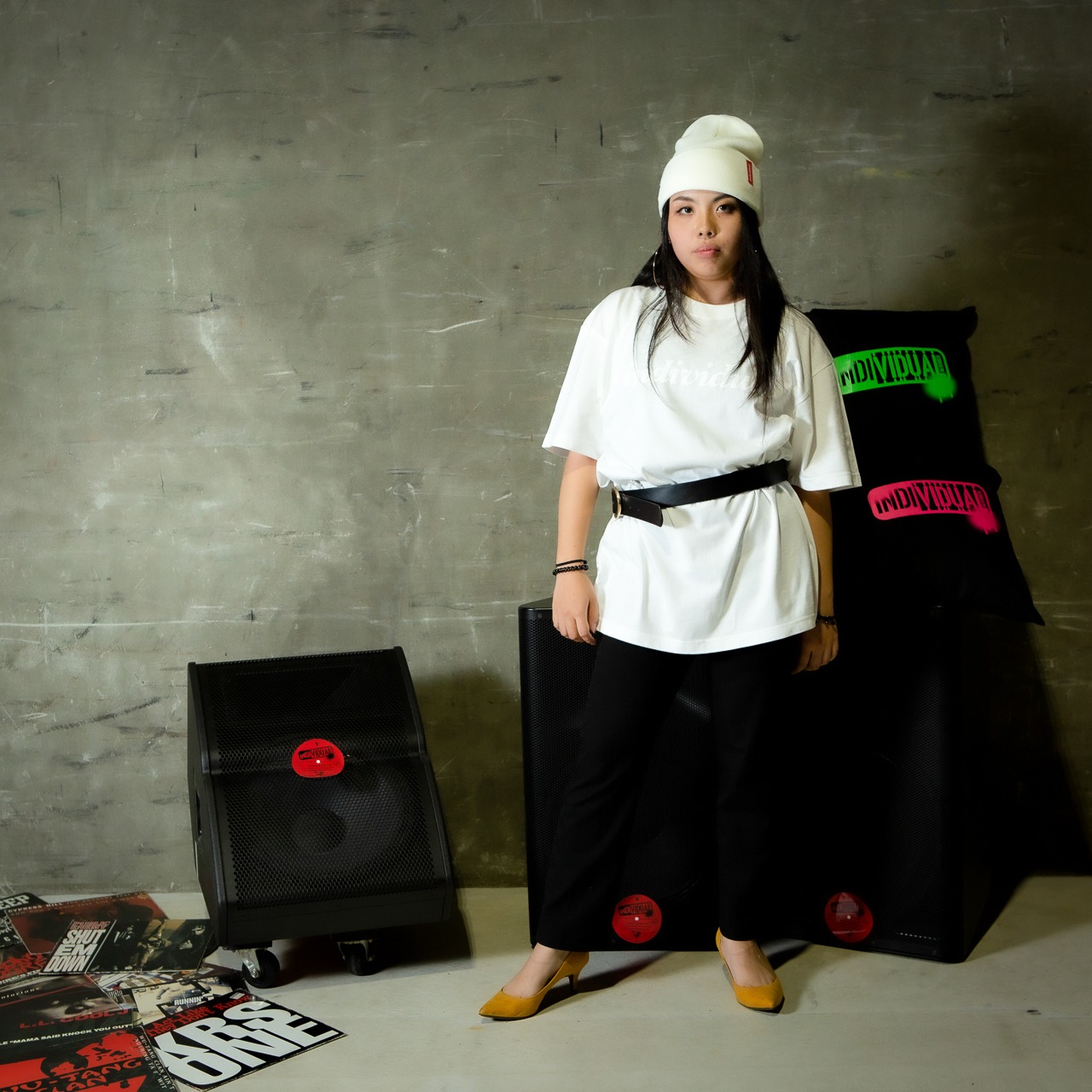 Symbol Tee White & White