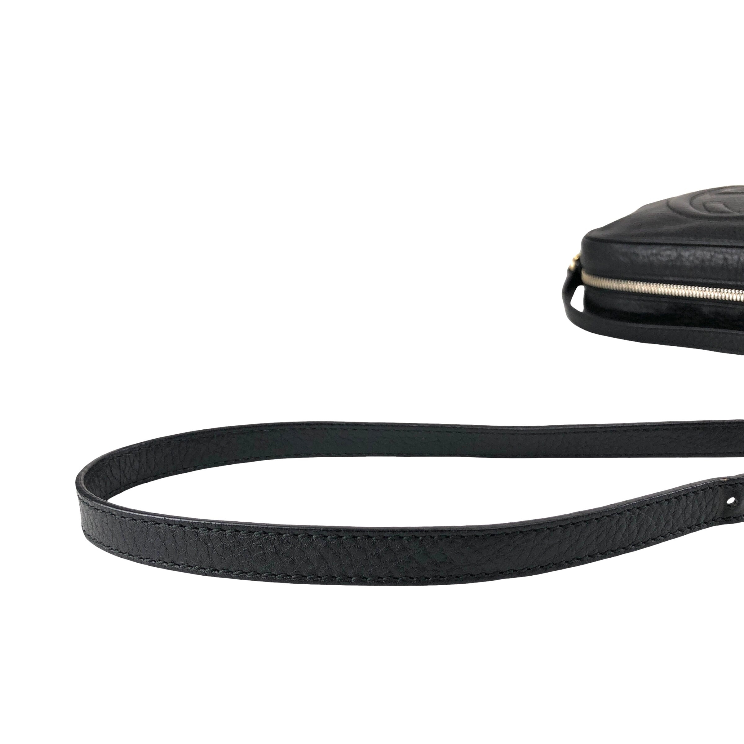 GUCCI グッチ ショルダーバッグ ブラック ソーホー インターロッキング