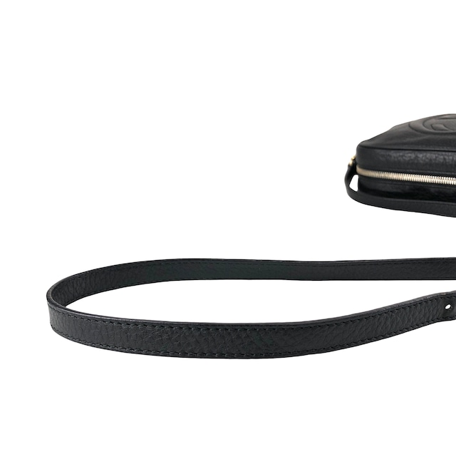 GUCCI グッチ ショルダーバッグ ブラック ソーホー インターロッキング 型押し タッセル レザー クロスボディ vintage ヴィンテージ オールド svpa7z