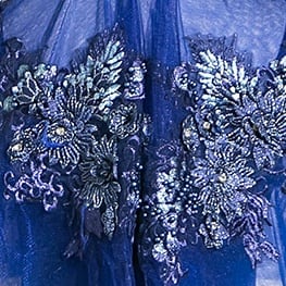 2way刺繍レースAラインロングドレス ケープセット D1371 | 演奏会