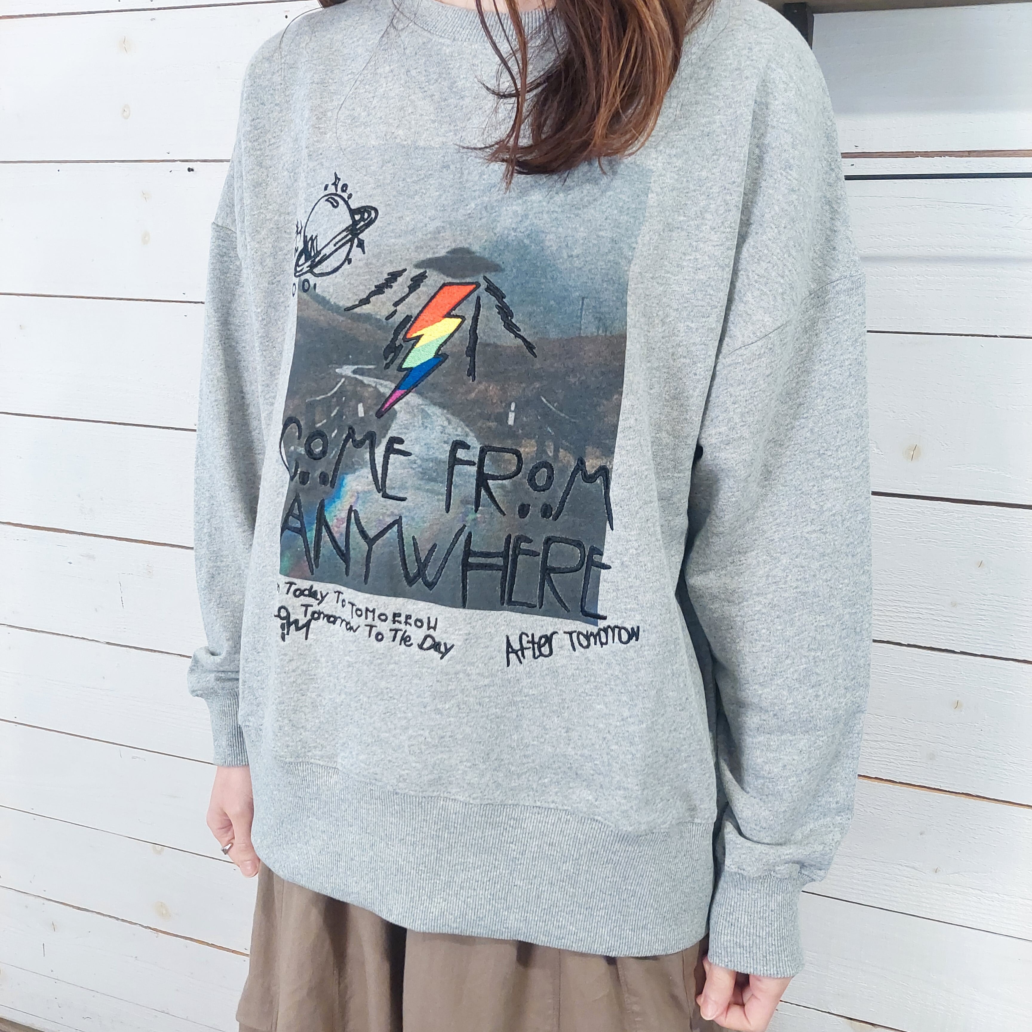 転写&刺繍クルースウェット 307-10 フリーサイズ 綿100%