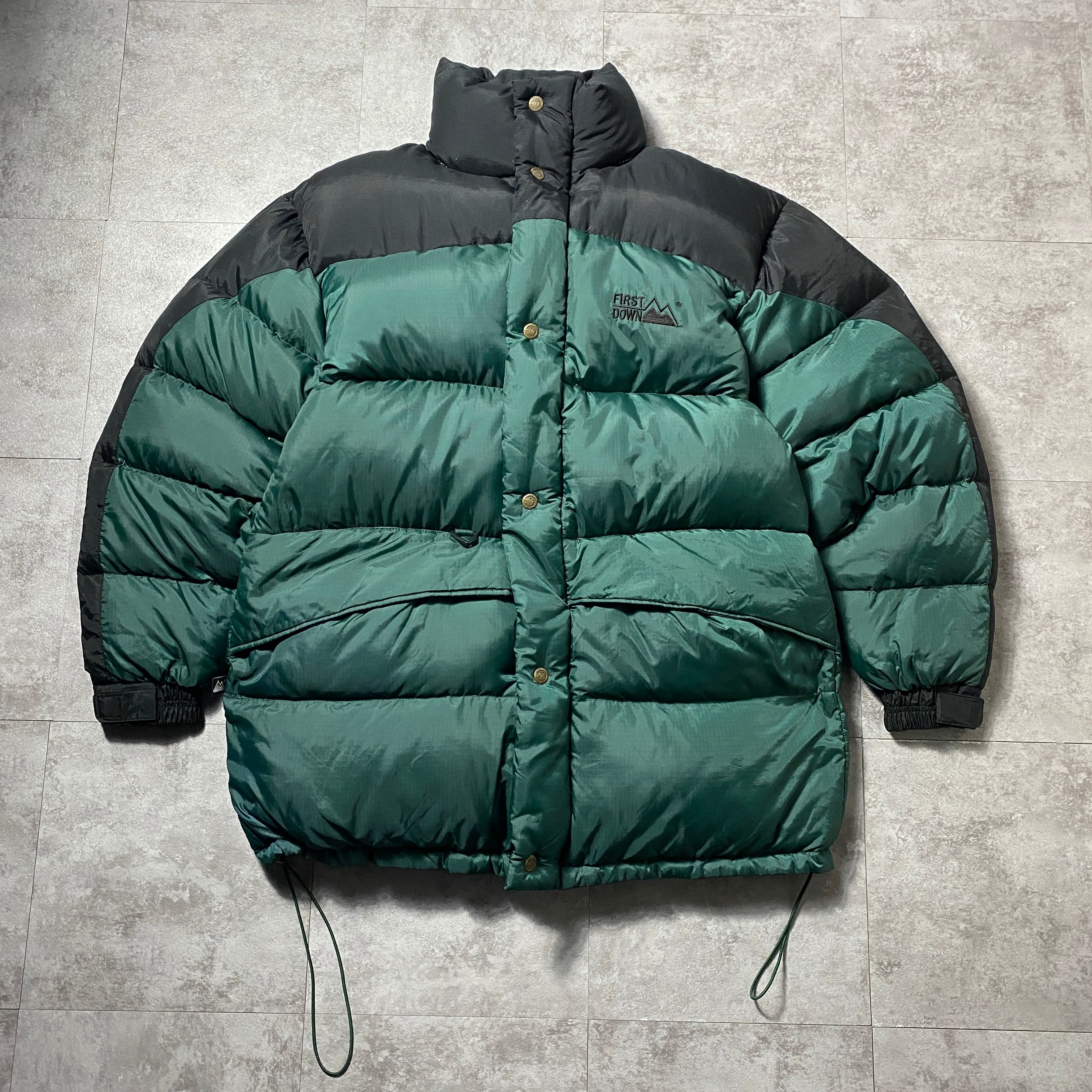 90's 00's FIRST DOWN ファーストダウン 刺繍ワンポイント バイカラー