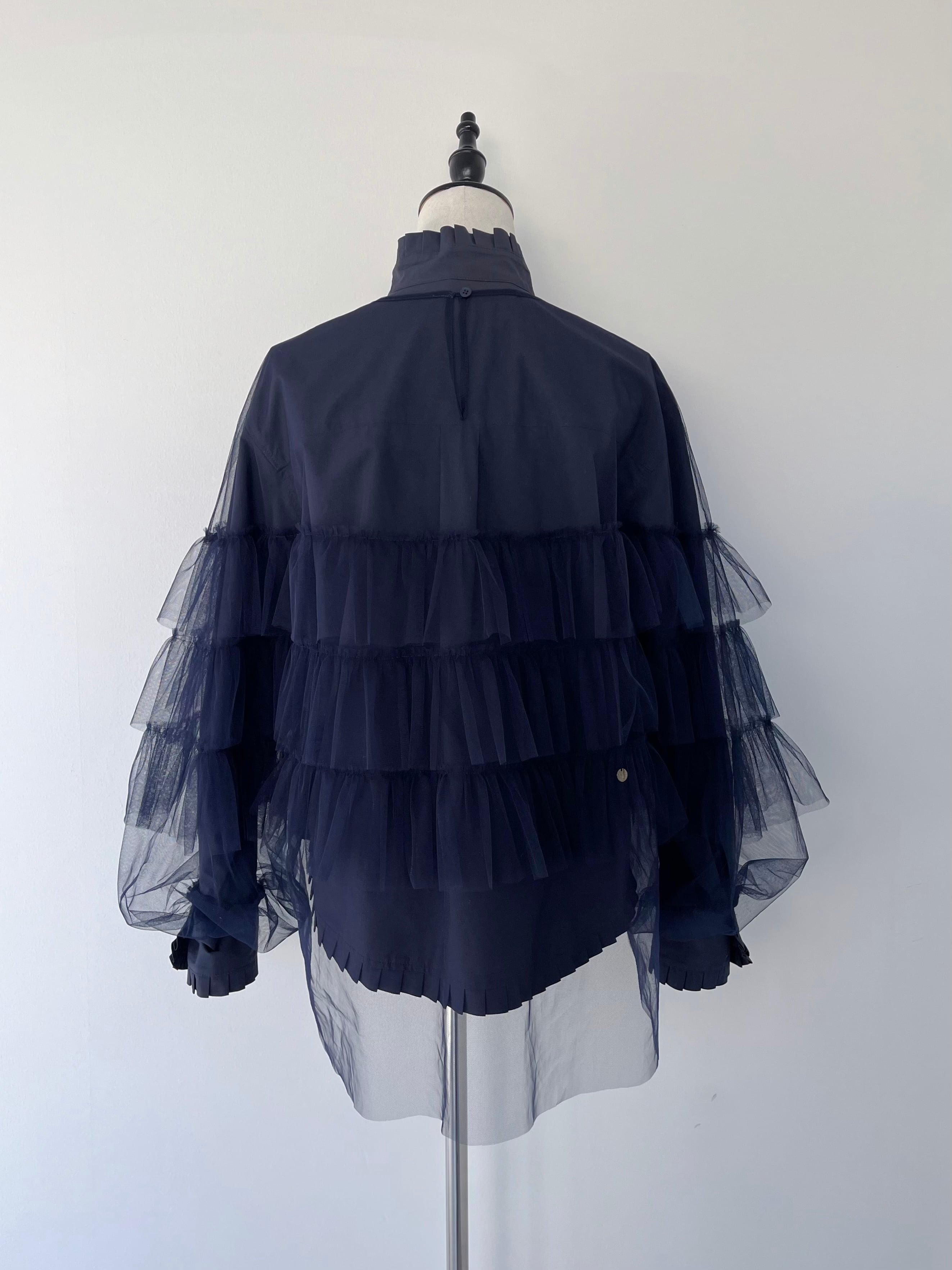 MUVEIL チュールフリルブラウス | KOKO