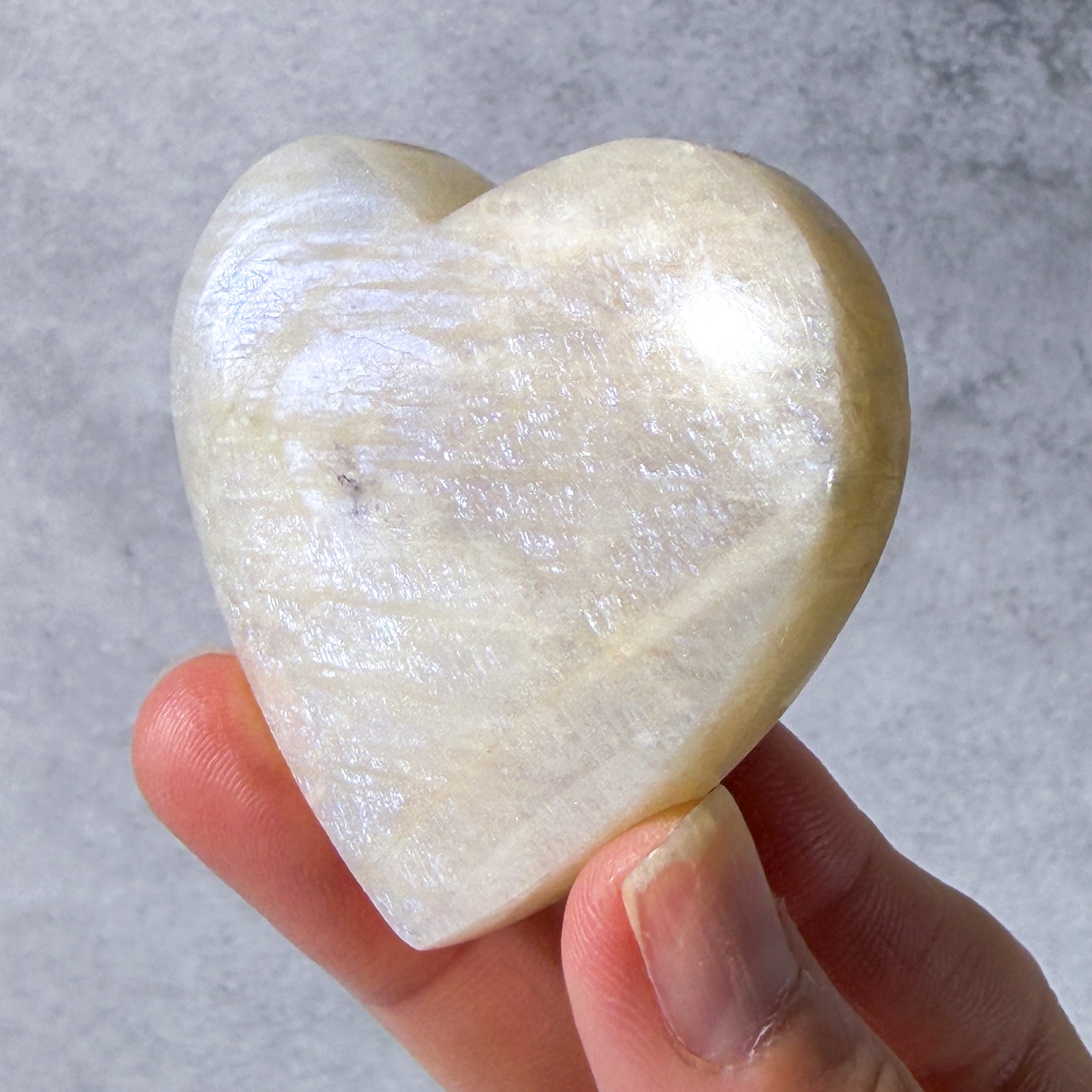 ムーンストーン02 ハート * Moonstone * 天然石