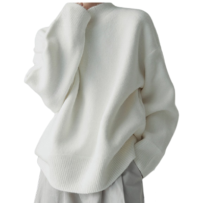 マシュマロニット ボトルネック プルオーバー